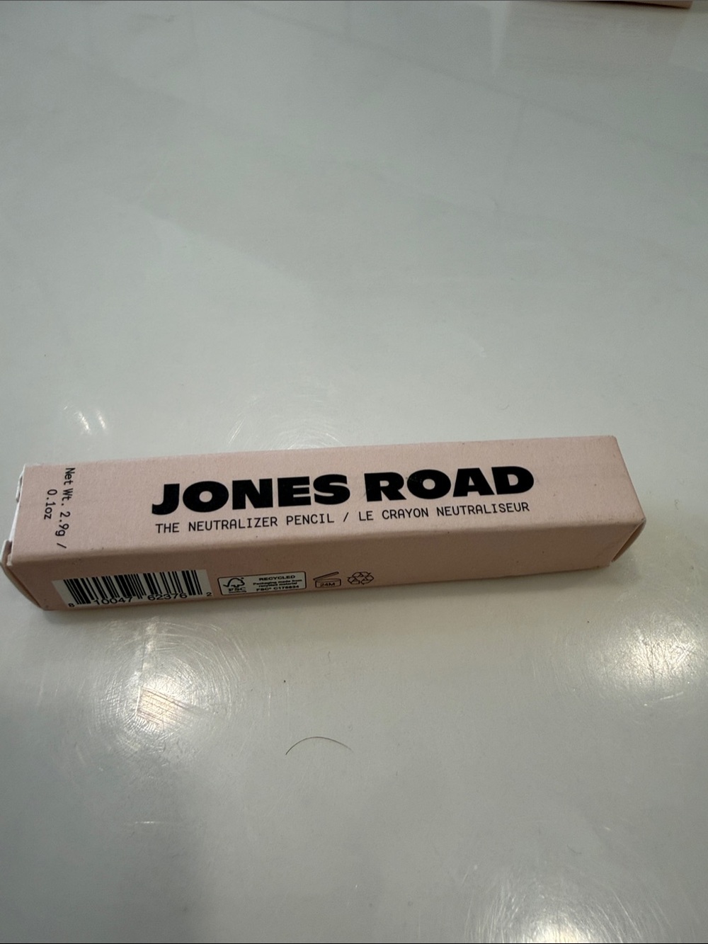 Jones Road Neutralizer Pencil in Pale Pink Box